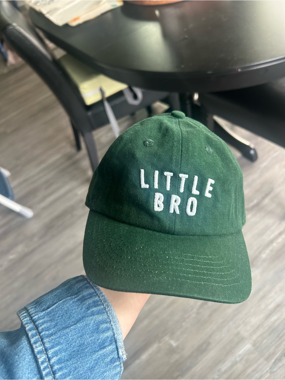 Rey to Z Little Bro Embroidered Green Kids Cap NWT 0-12 months